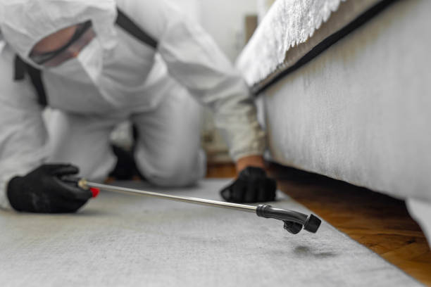 Professional Mosquito Control technician working in Riverview, MI